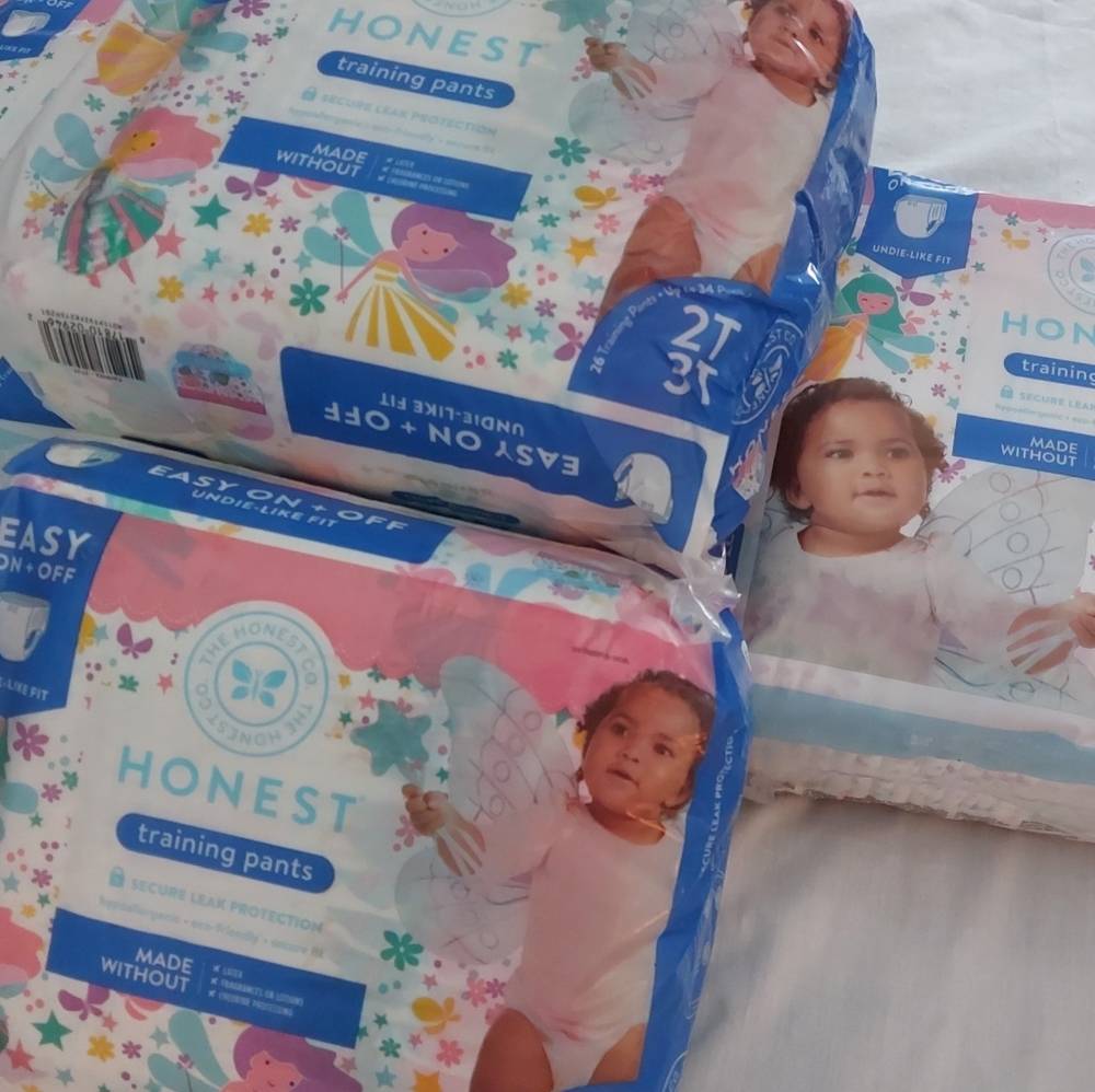 The Honest Company Fairy Training Pants Size 2-3T